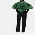 Viktor & Rolf bow-embellishment puffed-sleeve bomber jacket - Green