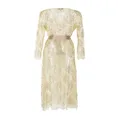 Gilda & Pearl L'age D'or long lace robe - Gold