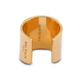 Balmain engraved-logo circular-design ring - Gold
