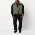 Kiton zip-up quilted down gilet - Green