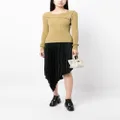 b+ab square-neck knitted jumper - Green