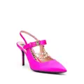 Moschino 95mm chain-detailed pumps - Pink