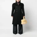 Lanvin double-breasted cashmere coat - Black