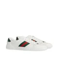 Gucci Ace Web-stripe leather sneakers - White