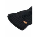 Barbour Saltburn chunky-knit beanie - Black