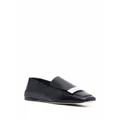 Sergio Rossi sr1 square-toe collapsible-heel loafers - Black