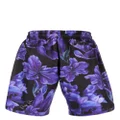 Philipp Plein floral-print swim shorts - Black