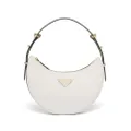 Prada Arqué leather shoulder bag - White