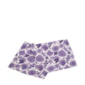 La DoubleJ Wildbird-print linen napkins (set of six) - Purple