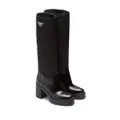 Prada Re-Nylon knee-high boots - Black