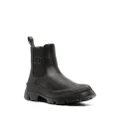 Karl Lagerfeld leather ankle boots - Black