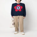 Kenzo Target logo-embroidered jumper - Blue