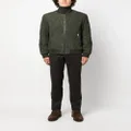 Canali diamond-quilted suede bomber jacket - Green