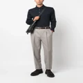 Zegna tapered wool chino trousers - Grey