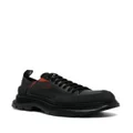 Alexander McQueen logo-embossed leather sneakers - Black