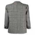 Gestuz Talla double-breasted check-pattern blazer - Black