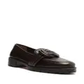 Alexandre Birman Vicky knot-detail leather loafers - Brown