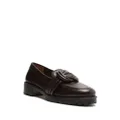 Alexandre Birman Vicky knot-detail leather loafers - Brown
