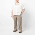 Lanvin high-rise straight-leg trousers - Brown