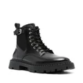 Ash 40mm lace-up leather boots - Black