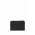 Valextra zip-up leather wallet - Black