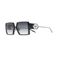 Philipp Plein oversize square-frame sunglasses - Black