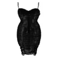 Kiki de Montparnasse ruched tulle dress - Black