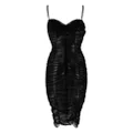 Kiki de Montparnasse ruched tulle dress - Black