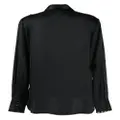 Kiki de Montparnasse tuxedo silk shirt - Black