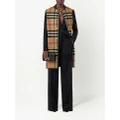 Burberry checked leather-trim liner - Neutrals