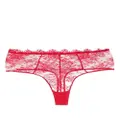 Kiki de Montparnasse Jolie high-waist thong - Red