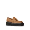Proenza Schouler penny-slot leather platform loafers - Brown
