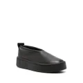 Jil Sander round-toe leather loafers - Black