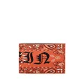 Philipp Plein Gothic Plein paisley-print wallet - Orange