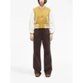 3.1 Phillip Lim logo-patch knitted bomber jacket - Yellow