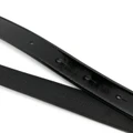 Just Cavalli logo-lettering leather belt - Black