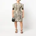 Just Cavalli animal-print cut-out dress - Neutrals