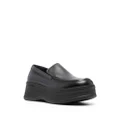 Calvin Klein round-toe leather loafers - Black