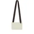 Jil Sander Link LG logo-strap leather crossbody bag - White