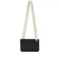 Jil Sander Link LG logo-strap leather crossbody bag - Black