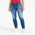 Armani Exchange logo-patch skinny jeans - Blue
