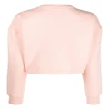 Calvin Klein Jeans Varsity logo-print cropped sweatshirt - Pink