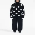 Marc Jacobs Brushed Spots knit hoodie - Black