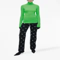 Marc Jacobs lightweight ribbed turtleneck top - Green