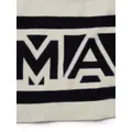 Marc Jacobs Flock Logo stripe scarf - Neutrals