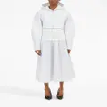 Ferragamo high-waisted panelled midi skirt - White