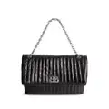 Balenciaga large Monaco chain-strap quilted shoulder bag - Black