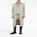 Ferragamo cotton-blend long coat - Neutrals