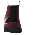Burberry Chelsea leather ankle boots - Red