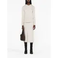 Calvin Klein high-waisted midi skirt - Grey